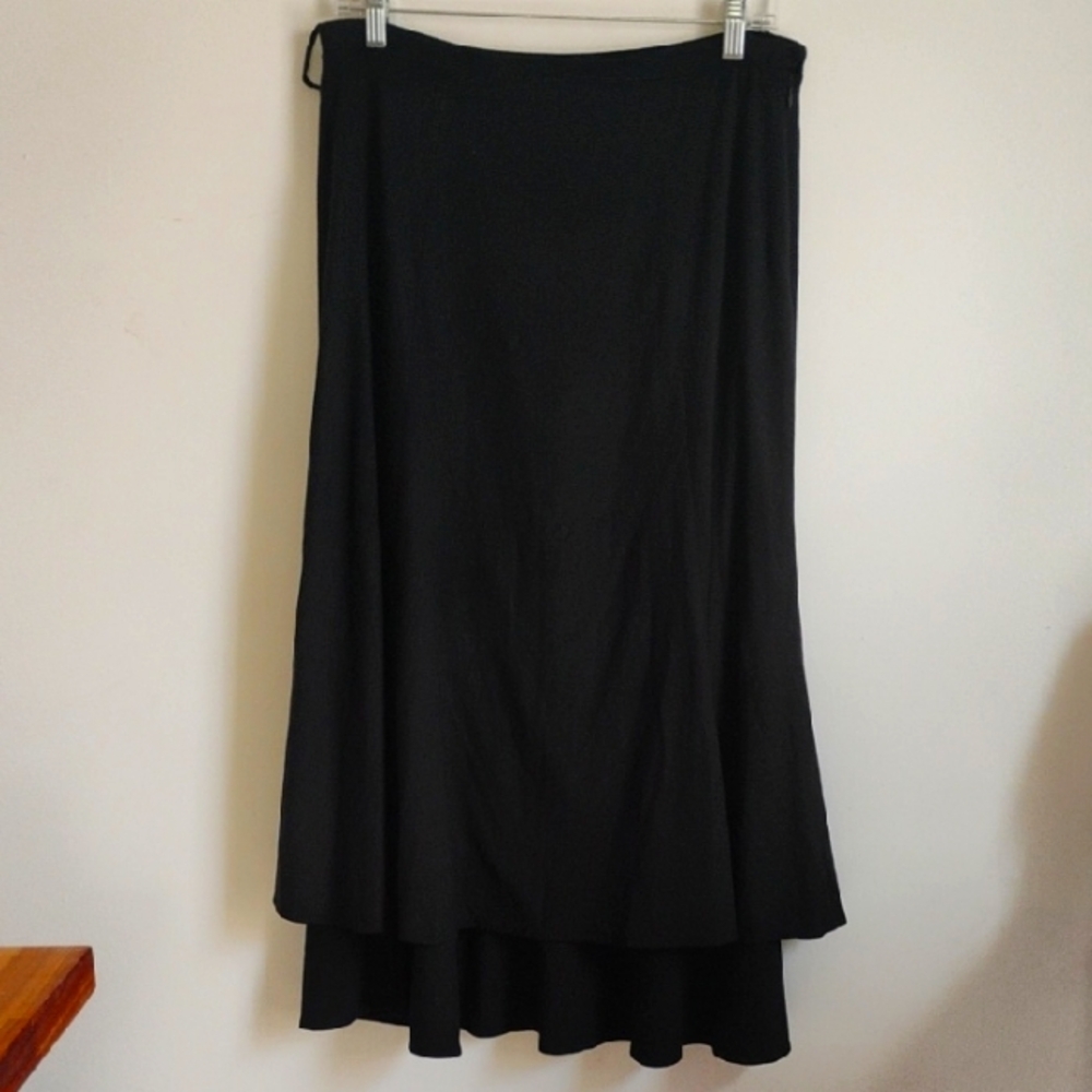 J. Jill | Black Vintage Maxi Tiered Skirt | Women's SP | EUC
